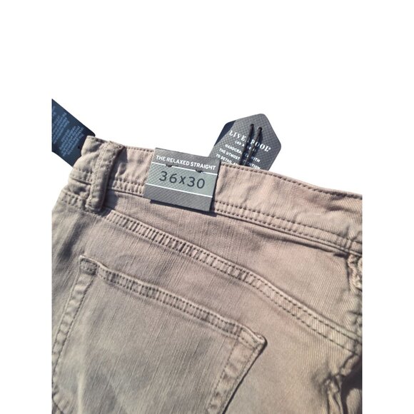 Liverpool Relaxed Straight Fit Mens Jeans 36x30 Gunmetal*Denim* Casual Pants*NWT - Picture 8 of 16